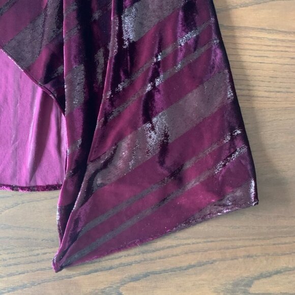 Parker Selma V-Neck Velour Asymmetrical Hem Dress Size 2 - Picture 7 of 7